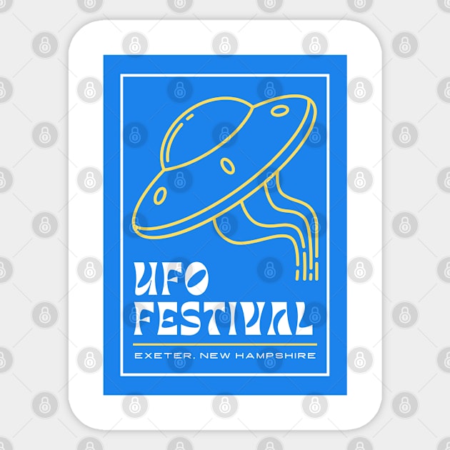 Exeter UFO Festival Sticker by Wilcox PhotoArt